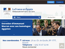 Tablet Screenshot of ambafrance-eg.org